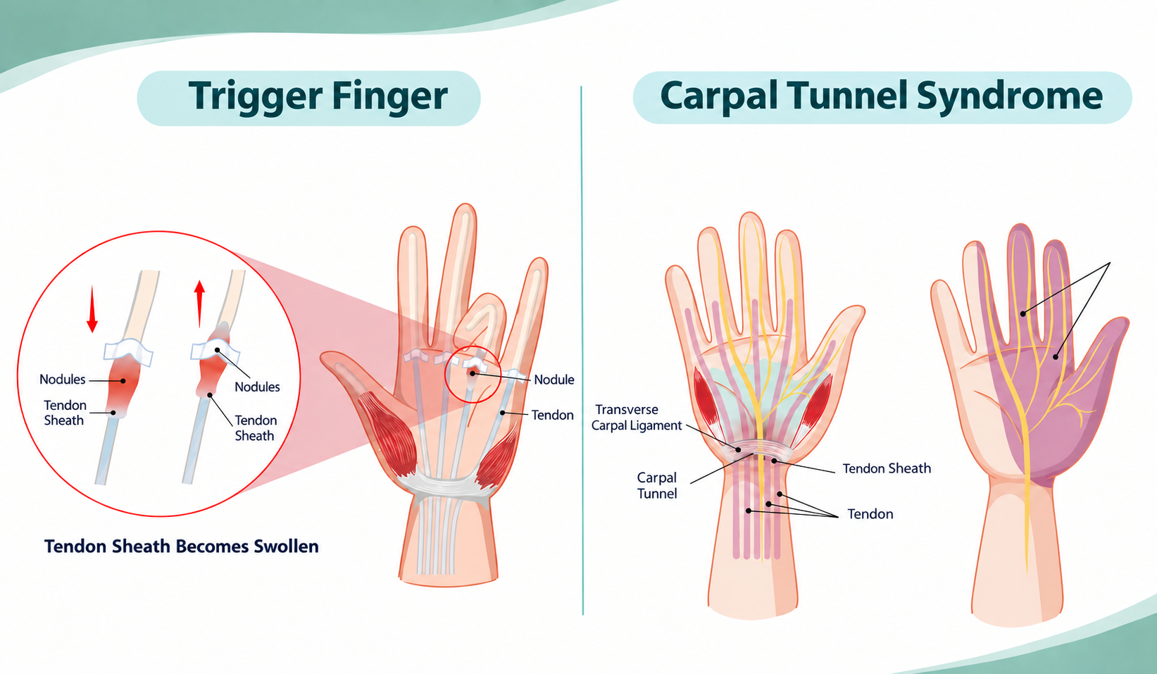 Trigger Finger vs Carpal Tunnel Syndrome Symptoms & Differences