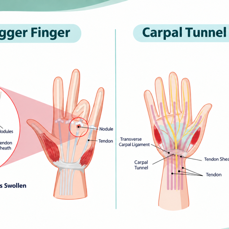 Trigger Finger vs Carpal Tunnel Syndrome Symptoms & Differences